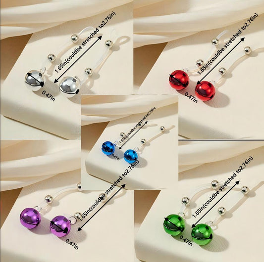 Fake Nipple Rings - Adjustable non-piercing Nipple Jewelry - Merry Christmas Ring