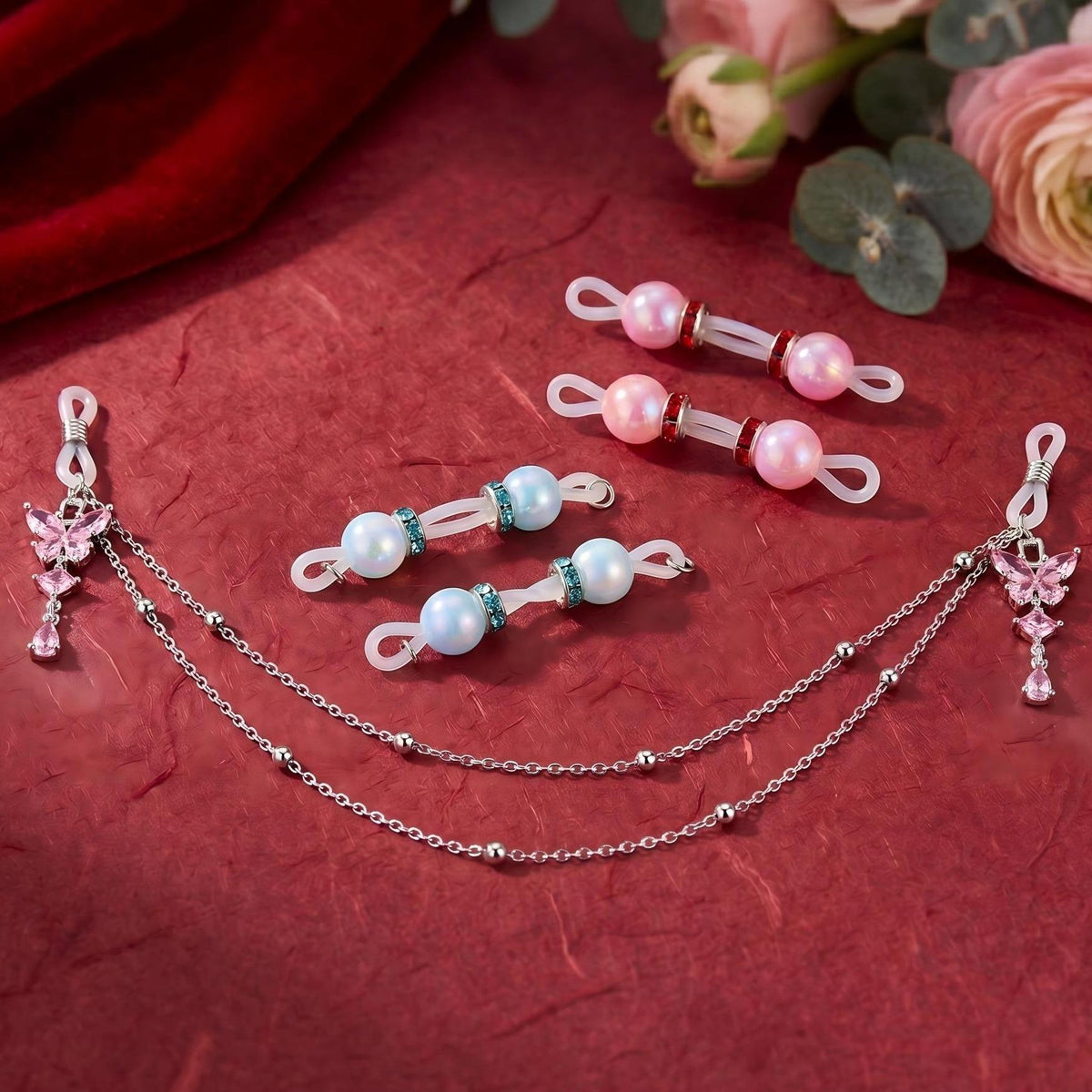 Non-Piercing Nipple Rings Set – Sexy Clip-On Beaded Nipple Jewelry for Women
