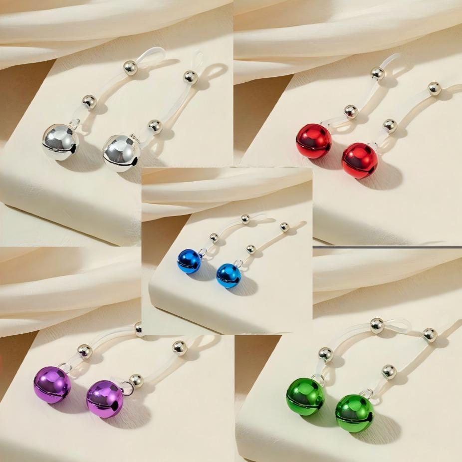 Fake Nipple Rings Adjustable non Piercing Nipple Jewelry Noose Bell Rhinestone Dainty Cute Trendy Silver Fake Piercing Body Jewelry for Women Men Comfortable Valentine's Day