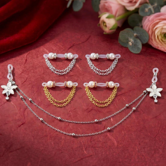 Non-Piercing Nipple Rings Set – Sexy Clip-On Beaded Nipple Jewelry for Women