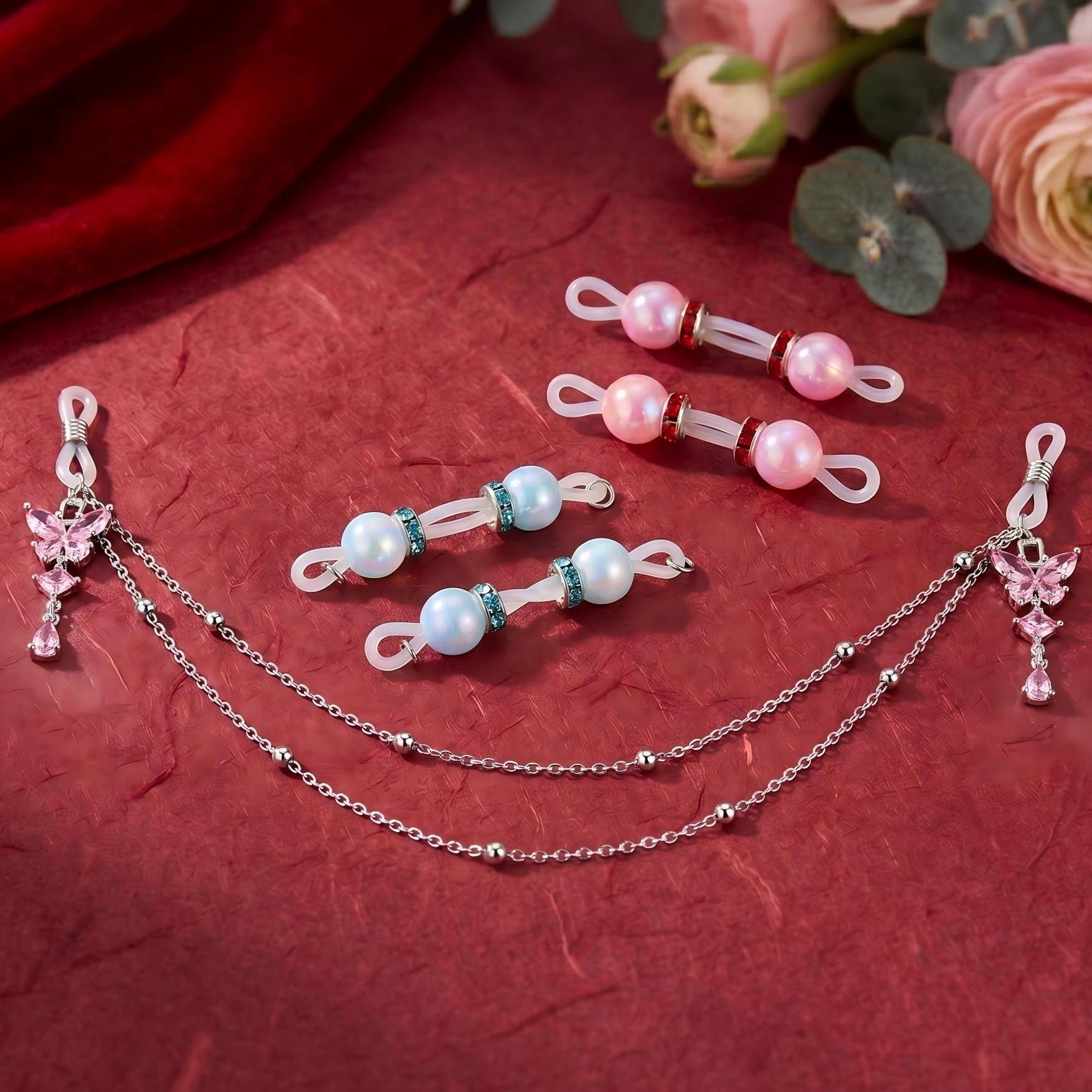 Non-Piercing Nipple Rings Set – Sexy Clip-On Beaded Nipple Jewelry for Women