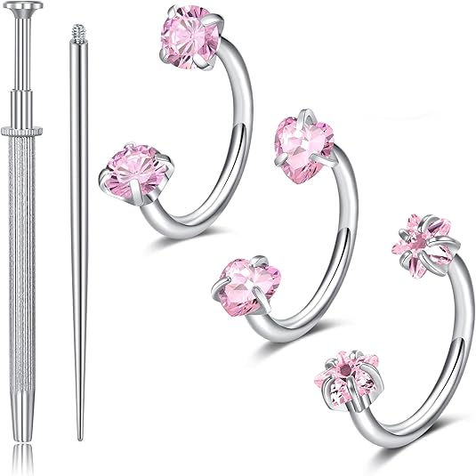 D.bella 20g 18g 16g Horseshoe Nose Ring Piercing Jewelry