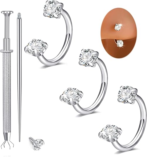 D.bella 20g 18g 16g Horseshoe Nose Ring Piercing Jewelry