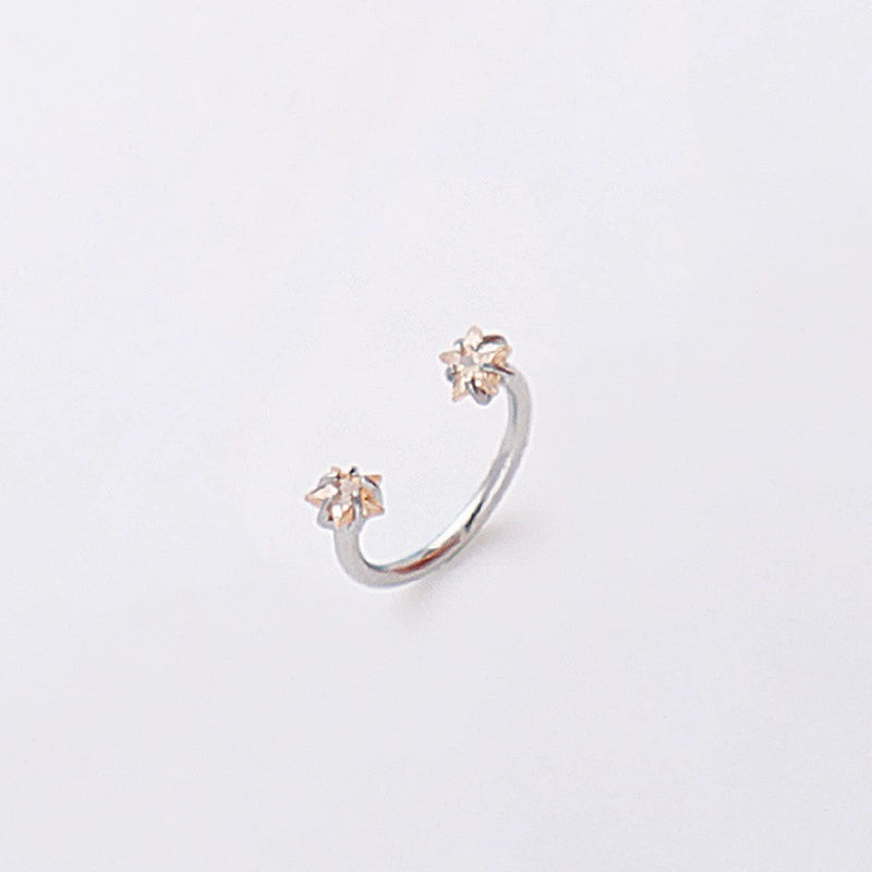 Gold Cubic Zirconia Nose Hoop Ring | 316L Stainless Steel Nose Piercing Jewelry