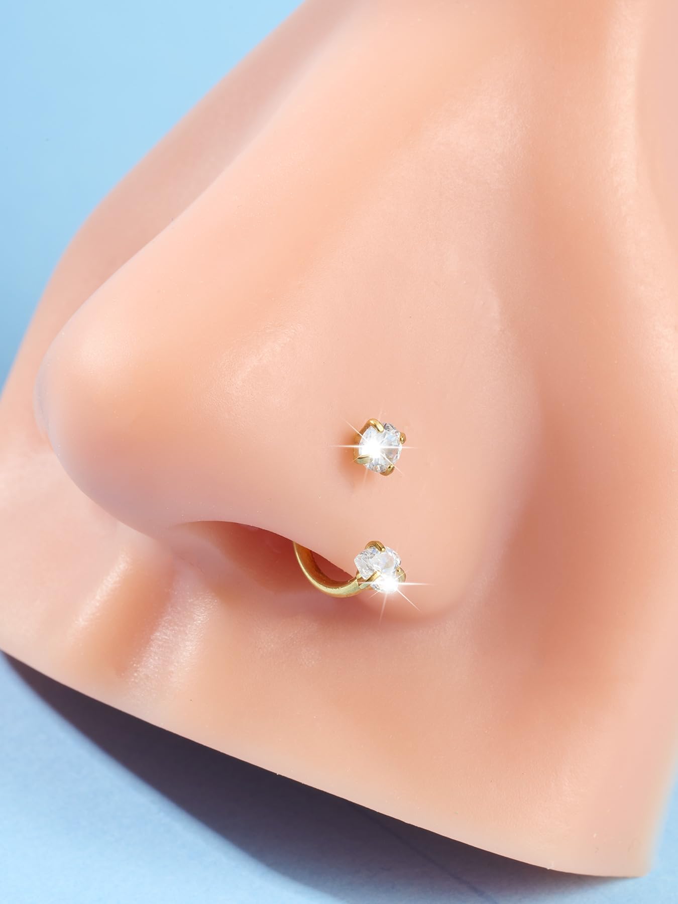 D.bella 20g 18g 16g Horseshoe Nose Ring Piercing Jewelry